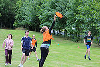 Sportliche Impressionen: Frisbee