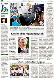 Campusseite in der Thüringer Allgemeinen vom 25.05.17