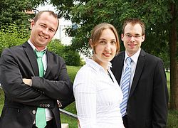Das Gründerteam: Michael Klupak, Maike Mulser und Christian Schmehl (v. l.) sind EXIST-Stipendiaten und wollen ihr eigenes Unternehmen „InnoLife“ gründen.