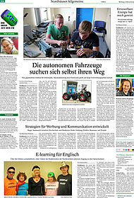 Die Campusseite in der Thüringer Allgemeinen vom 3. Februar 2014