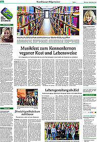 Die Campusseite in der Thüringer Allgemeinen vom 01.12.14