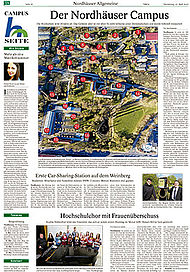 Campusseite in der Thüringer Allgemeinen vom 27.04.17