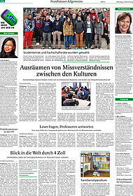 Die Campusseite in der Thüringer Allgemeinen vom 25. Februar 2014