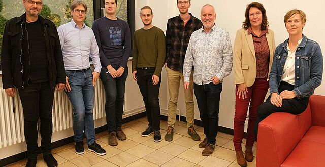 Gruppenfoto des Lehrbeirats der Hochschule Nordhausen. Zu sehen sind 8 Mitglieder des Beirates.