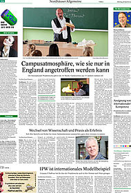 Die Campusseite in der Thüringer Allgemeinen vom 28. April 2014