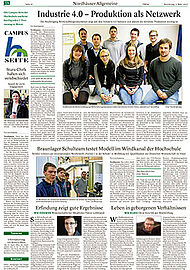 Campusseite in der Thüringer Allgemeinen vom 02.03.17