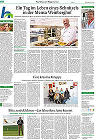 Die Campusseite in der Thüringer Allgemeinen vom 1. Juni 2015