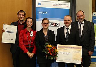 Das Gründerteam „ITWORX“ der Fachhochschule Nordhausen gewann den diesjährigen Thüringer Landesideenwettbewerb