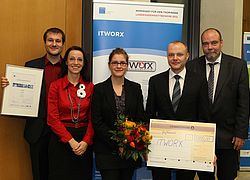 Das Gründerteam „ITWORX“ der Fachhochschule Nordhausen gewann den diesjährigen Thüringer Landesideenwettbewerb