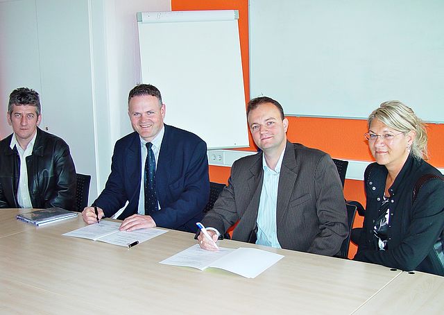 Unterzeichnung des Kooperationsvertrages zwischen der Fachhochschule Nordhausen und der University of Miskolc.