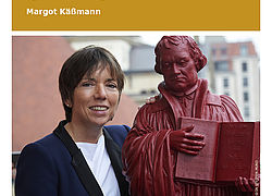 offizielles Plakat zum Vortrag von Prof. Dr. Dr. h.c. Margot Käßmann