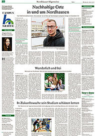 Campusseite in der Thüringer Allgemeinen vom 30.01.17