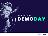 Plakat HIKE | Pitch Demo Day. Unterer Rand: Logo Bundesministerium für Forschung und Bildung, HIKE
