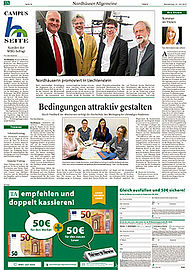 Campusseite in der Thüringer Allgemeinen vom 27.07.17