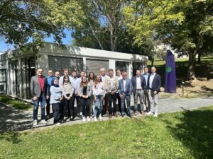 a group of people posing for a photo