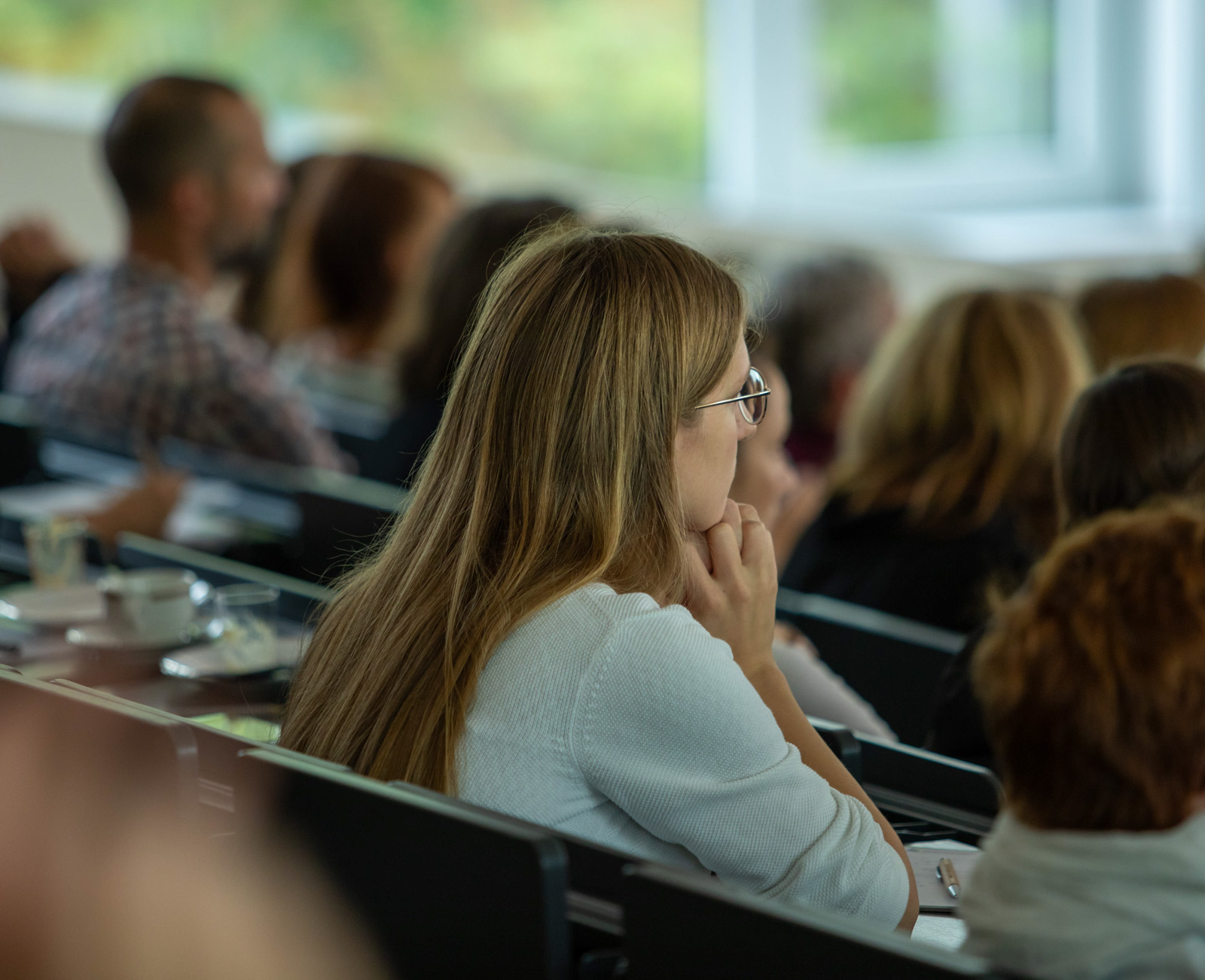 Audience at a presentation
