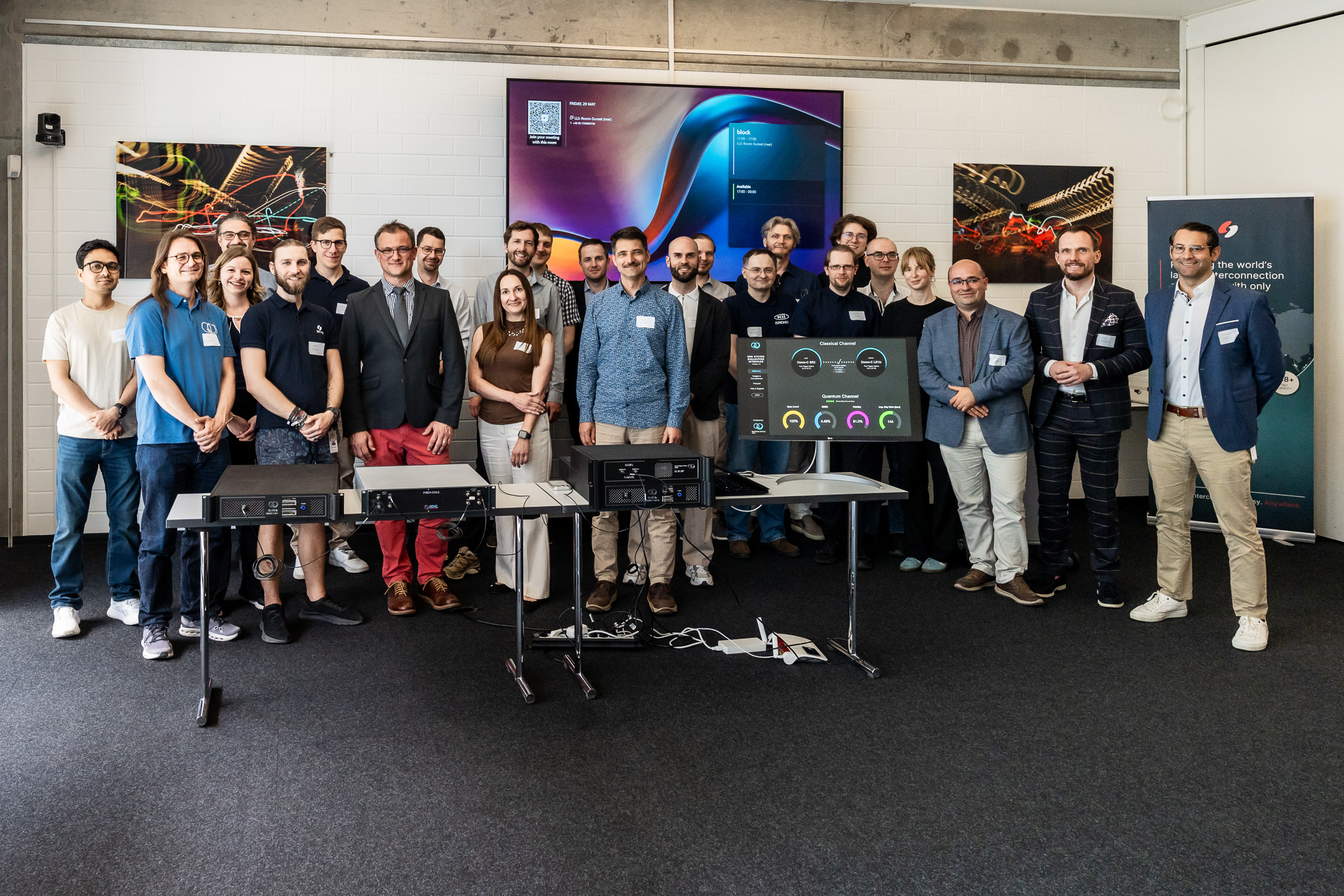 Gruppenfoto von Fachleuten bei Event
